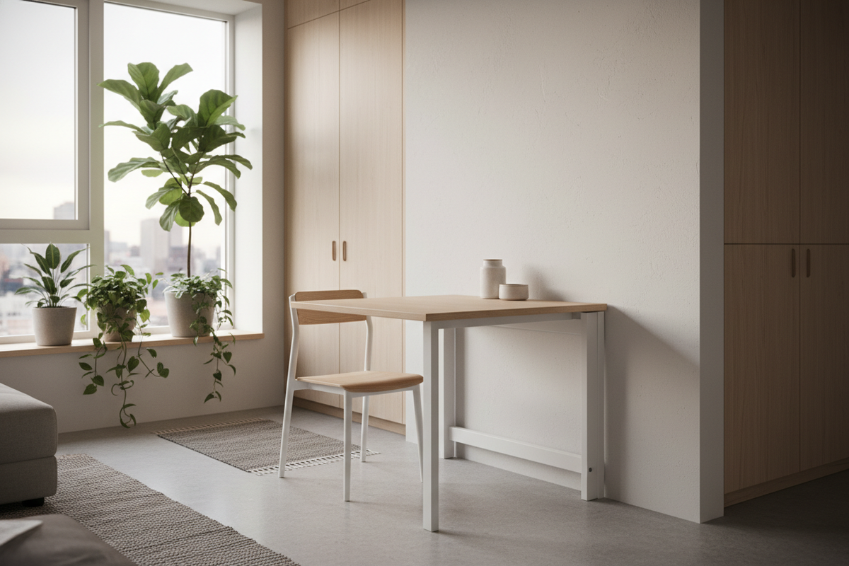 Compact Living: Wall-Mounted Dining Tables for Modern Homes