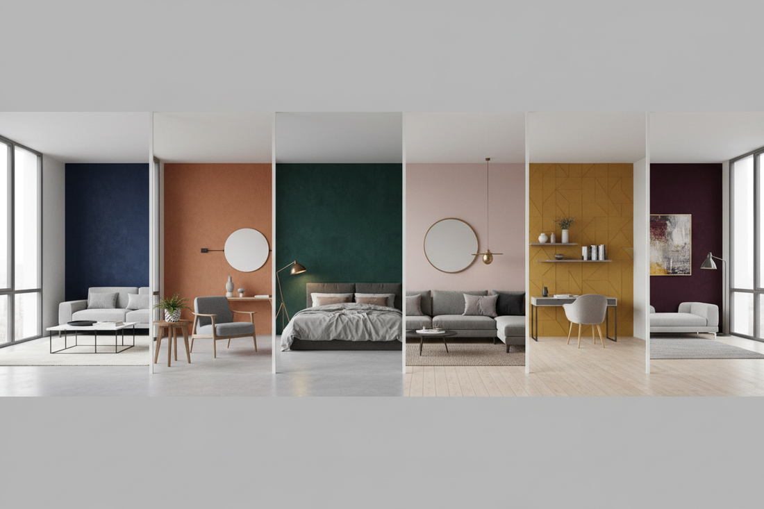 Complete Guide to Accent Wall Colors for Grey Interiors: 6 Stunning Chromatic Combinations for Modern Homes