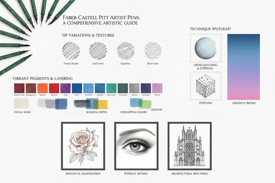 Complete Guide to Faber-Castell Pitt Pens: Texture, Color & Layering Secrets