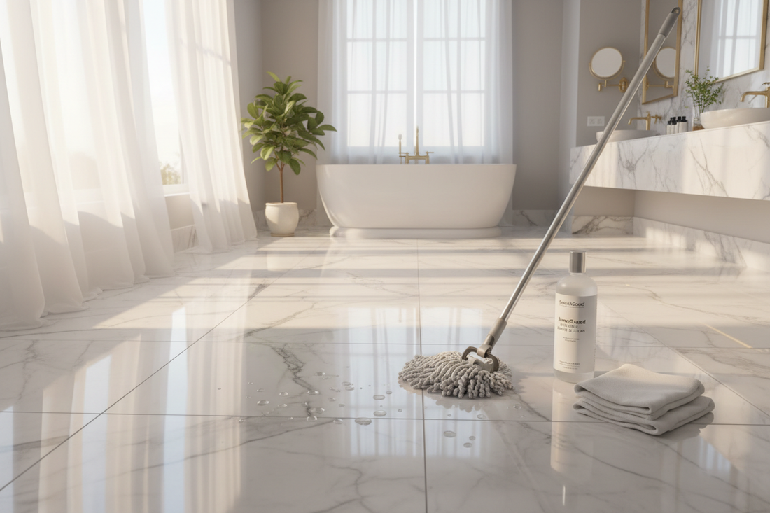 Complete Guide to Maintaining Marble Floor Tiles in Bathroom Spaces