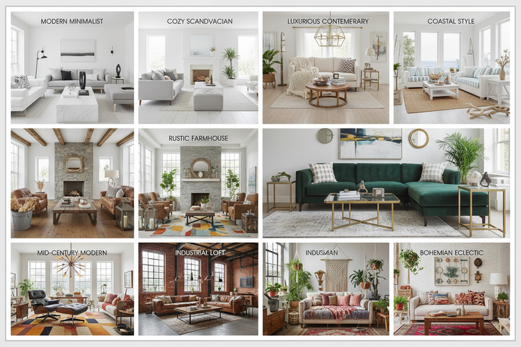 Comprehensive Guide to Living Room Interior Design Styles and Concepts ...