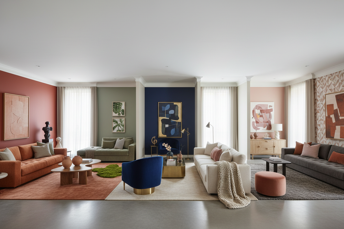 Contemporary Living Space Color Palettes: Six Revolutionary Hues Dominating 2025 Interior Design