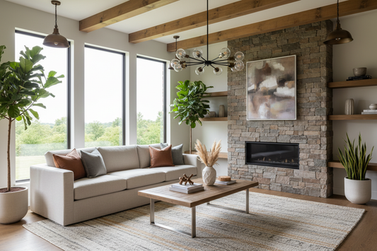 Contemporary Rustic Living Spaces: Five Exemplary Designs Merging Comfort with Sophisticated Style