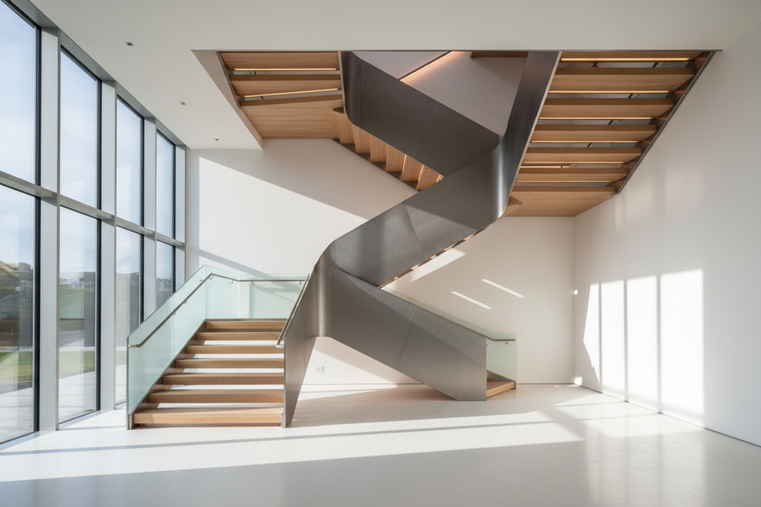 Contemporary Staircases as Sculptural Journeys of Space and Light
