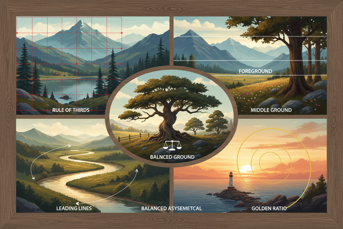 Crafting Compelling Landscape Paintings: Essential Composition Strategies Explained