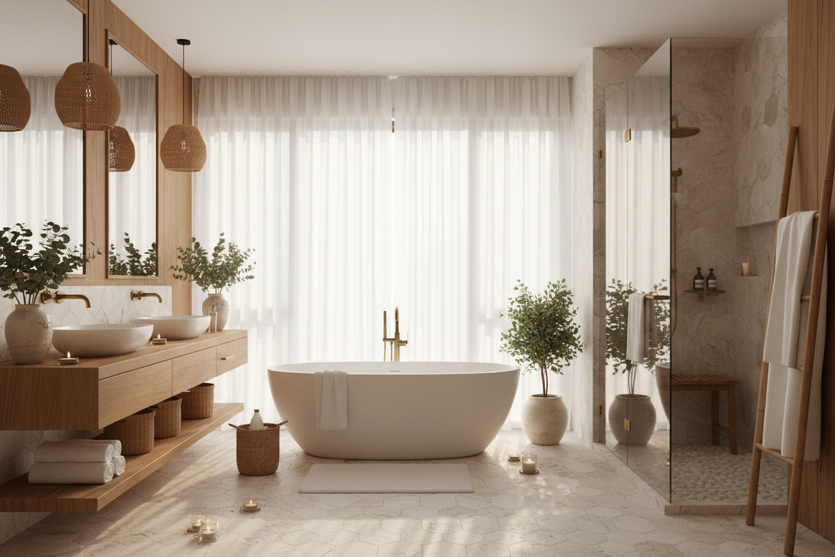 Create a Spa-Like Retreat: Attached Bathroom Design Inspirations