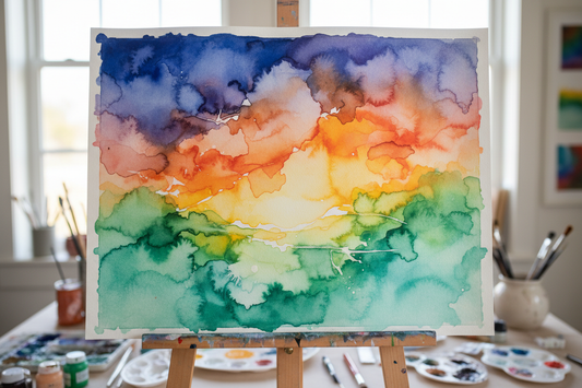 Create Beautifully Blended Paintings with Lascaux Water Resoluble Medium