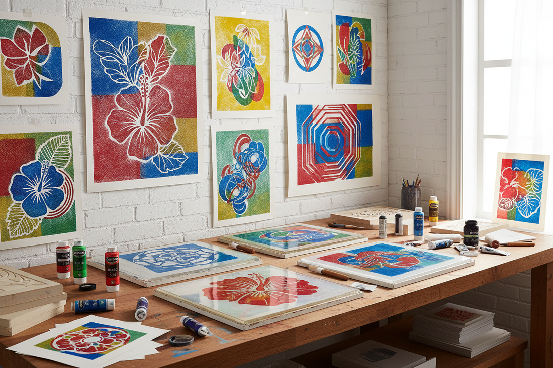 Create Bold and Beautiful Prints with Schmincke Aqua Linoprint on Gelatin Plates