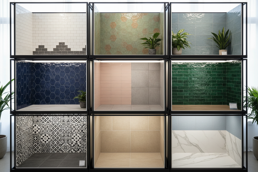 Create Cohesion: 7 Inspiring Wall and Floor Tile Colour Combos