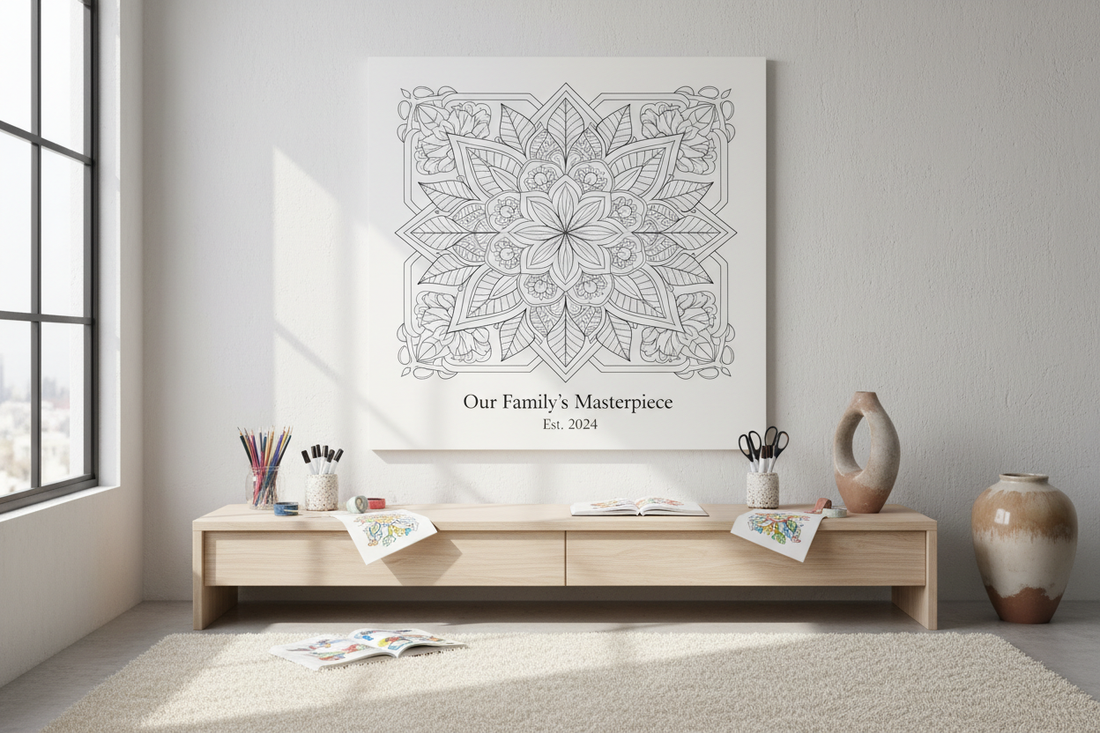 Create Your Own Art: Personalized Coloring Canvas for Your Home