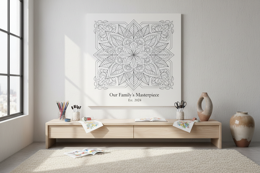 Create Your Own Art: Personalized Coloring Canvas for Your Home