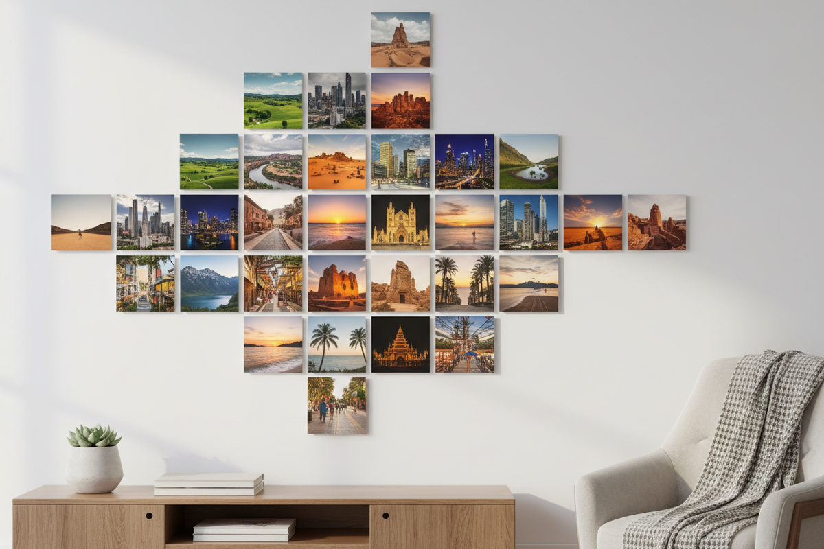 Creating a Visual Journey: Photo Tiles as Travel Diaries