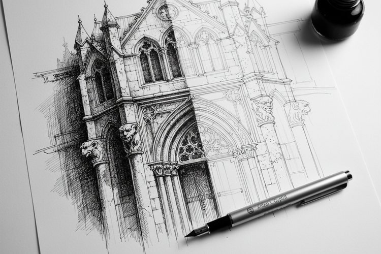 Creating Intricate Artwork with Arthur L. Guptill’s Pen and Ink Render ...