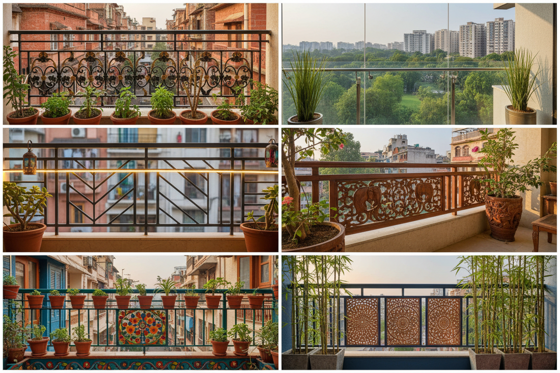 Creative and Safe Balcony Railing Designs for Indian Residences