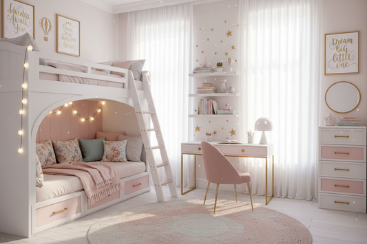 Creative and Stylish Bunk Bed Designs for Girls: Transforming Bedrooms into Functional and Fun Spaces