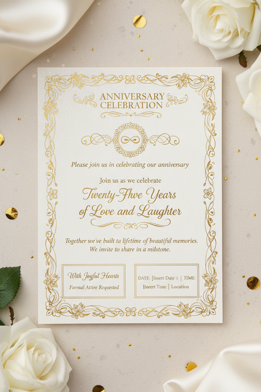 Creative Anniversary Invitation Wording Examples