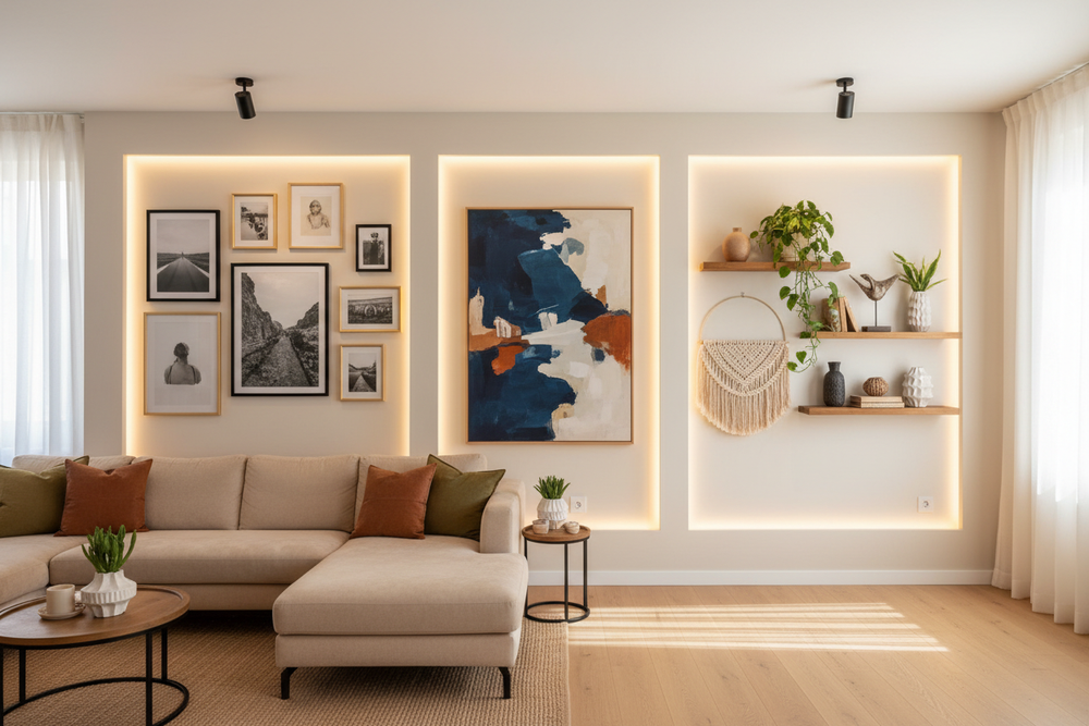 Creative Ideas to Decorate Your Living Room Walls – Wallpics
