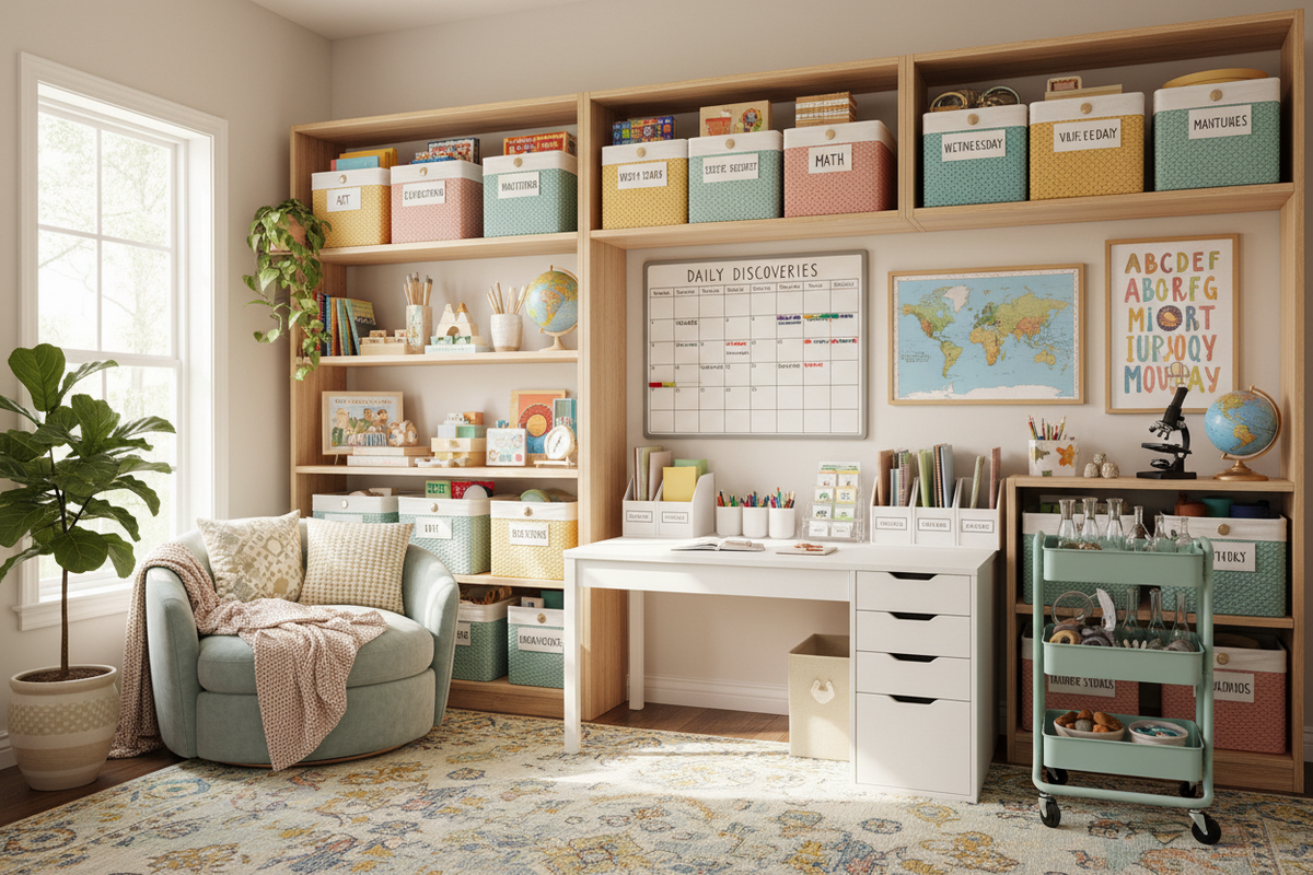 Creative Organization and Learning Solutions for Homeschool Families