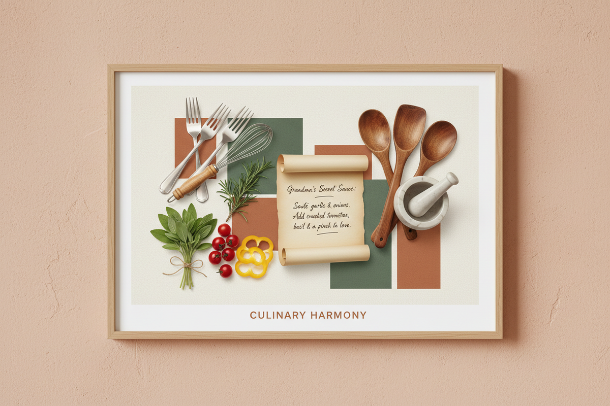 Creative Wall Art Inspirations for a Culinary Space