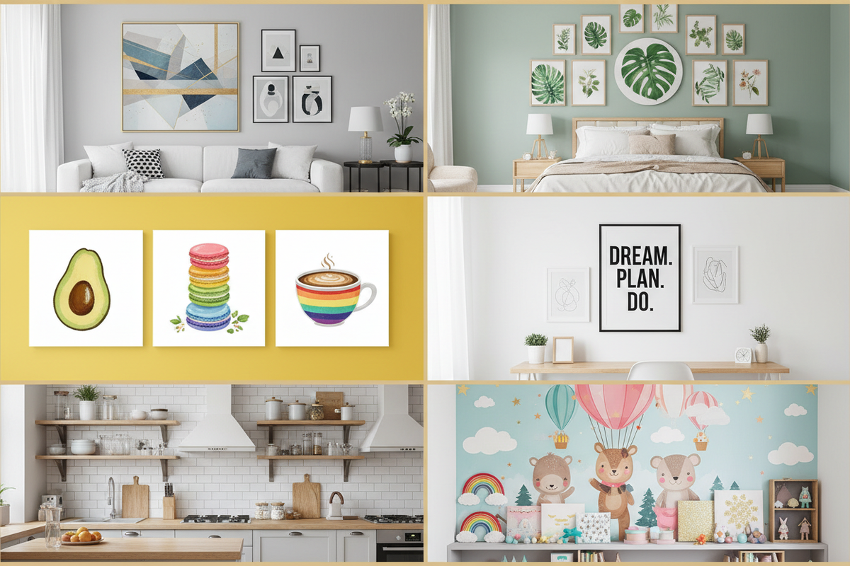 Creative Wall Art Inspirations for Every Room in Your Home