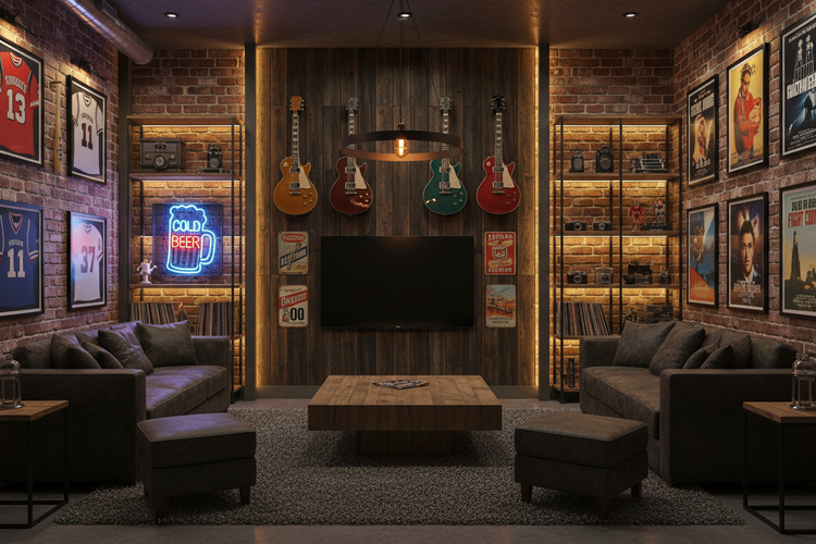 Creative Wall Décor Ideas for Your Man Cave – Wallpics