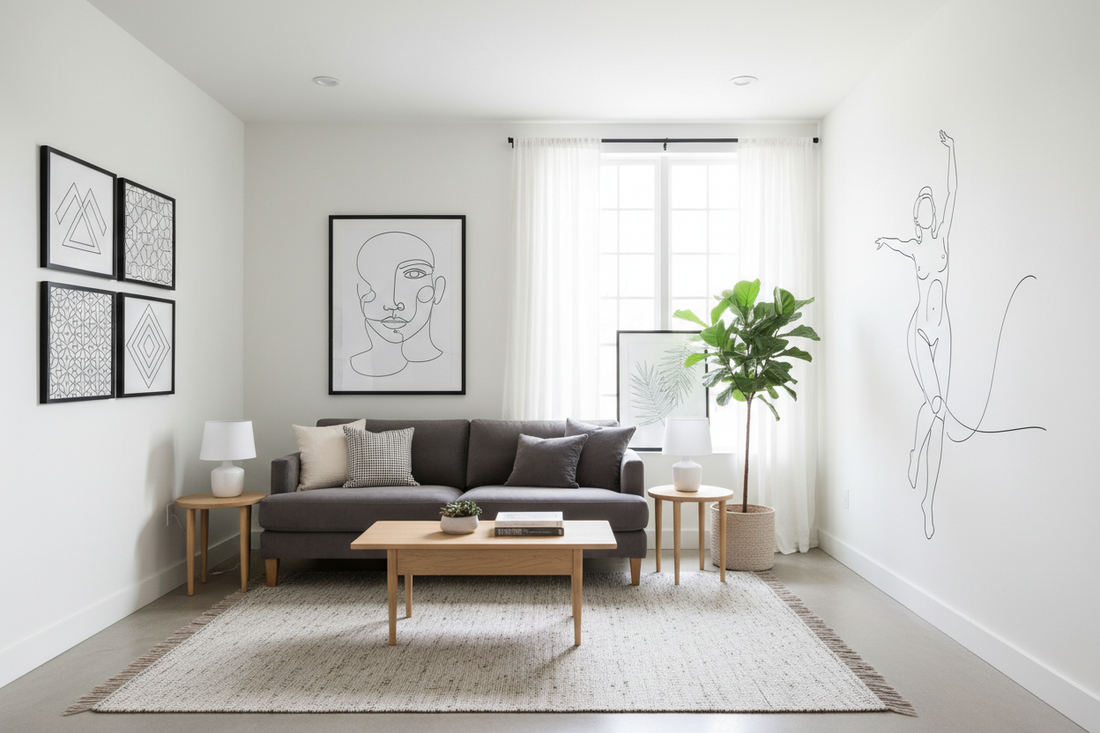 Creative Ways to Incorporate Line Art into Contemporary Interiors