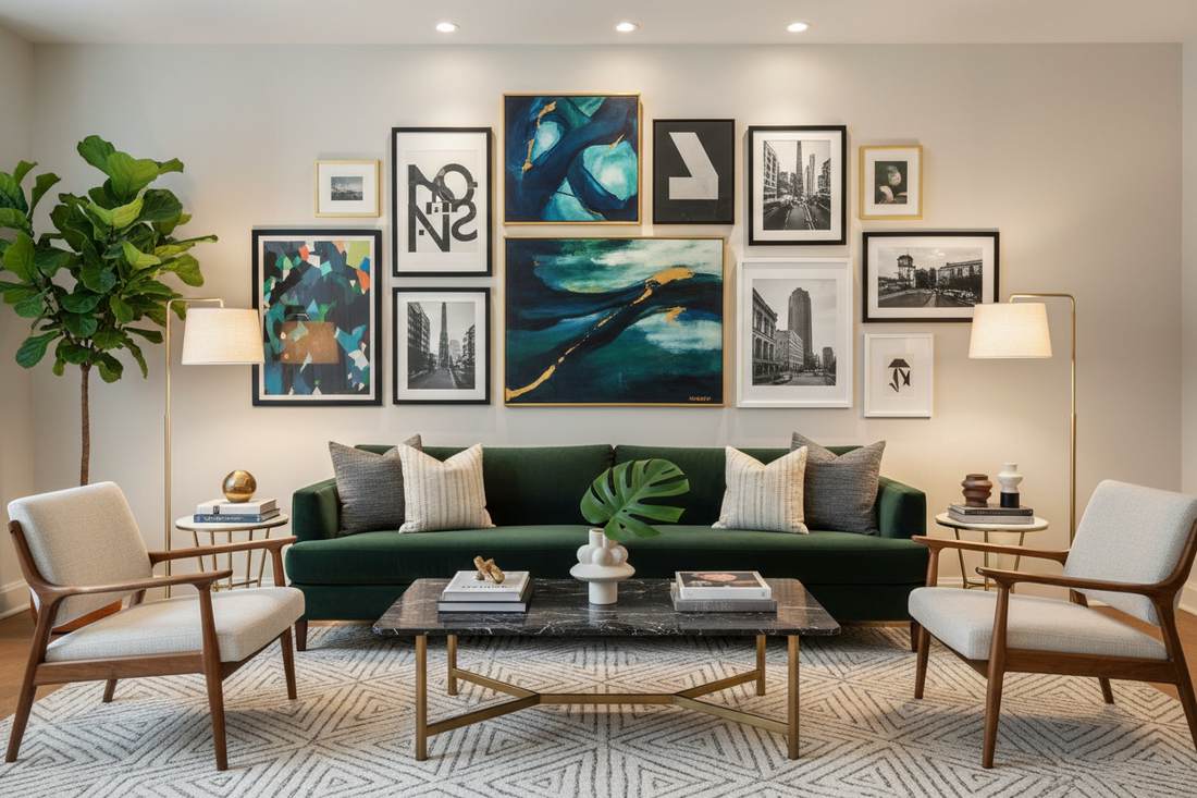 Curating Sophisticated Style in Your Lounge with Artful Wall Displays