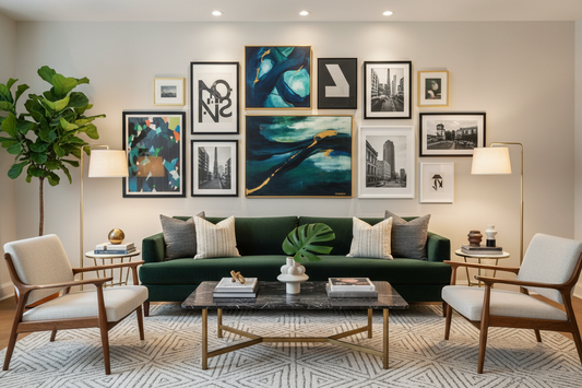 Curating Sophisticated Style in Your Lounge with Artful Wall Displays