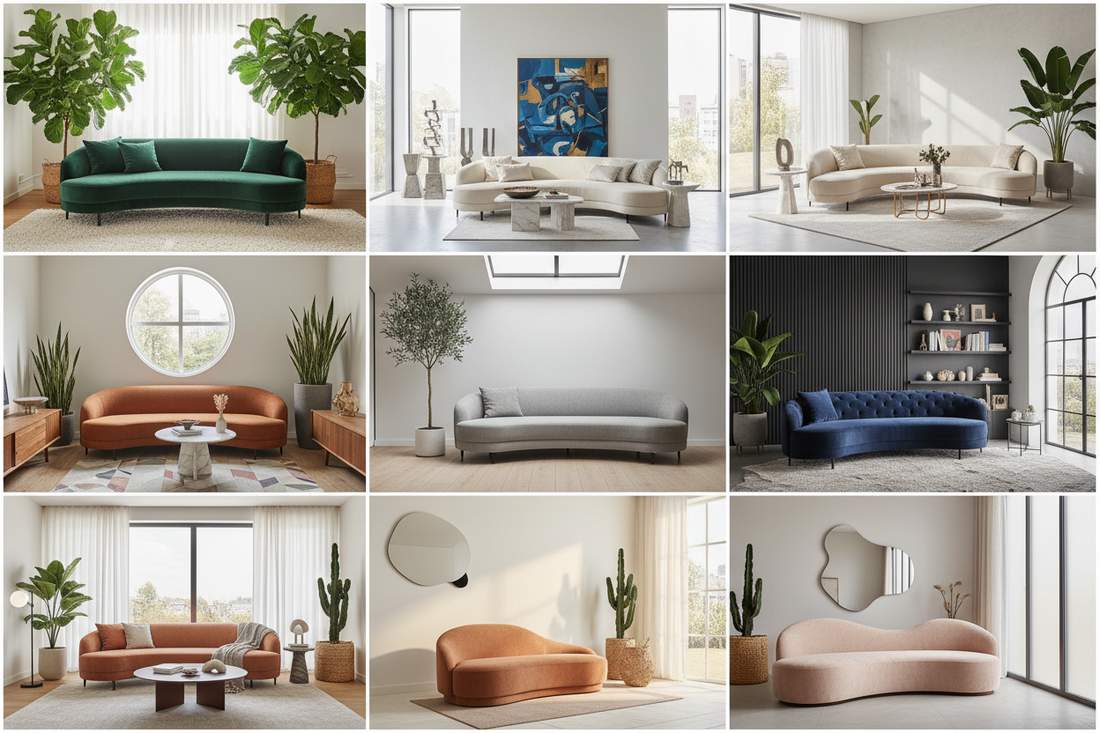 Curve Appeal: 7 Sofa Designs That Transform Your Living Room