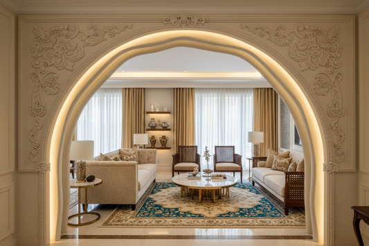 Curved Elegance: Transform Your Indian Home with POP Arch Designs