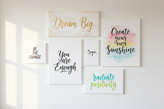 Customizing Canvas Art with Inspirational Quotes
