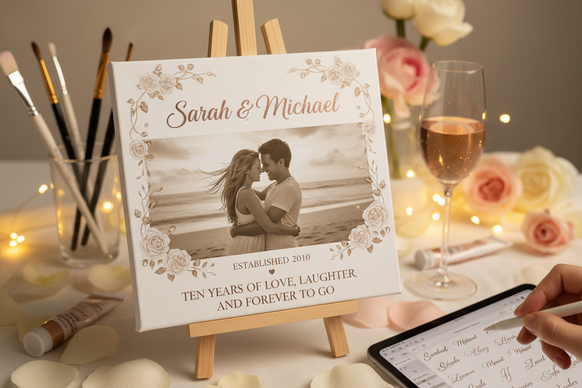 Customizing Your Anniversary Canvas Print: Infusing Meaning with Personal Touches