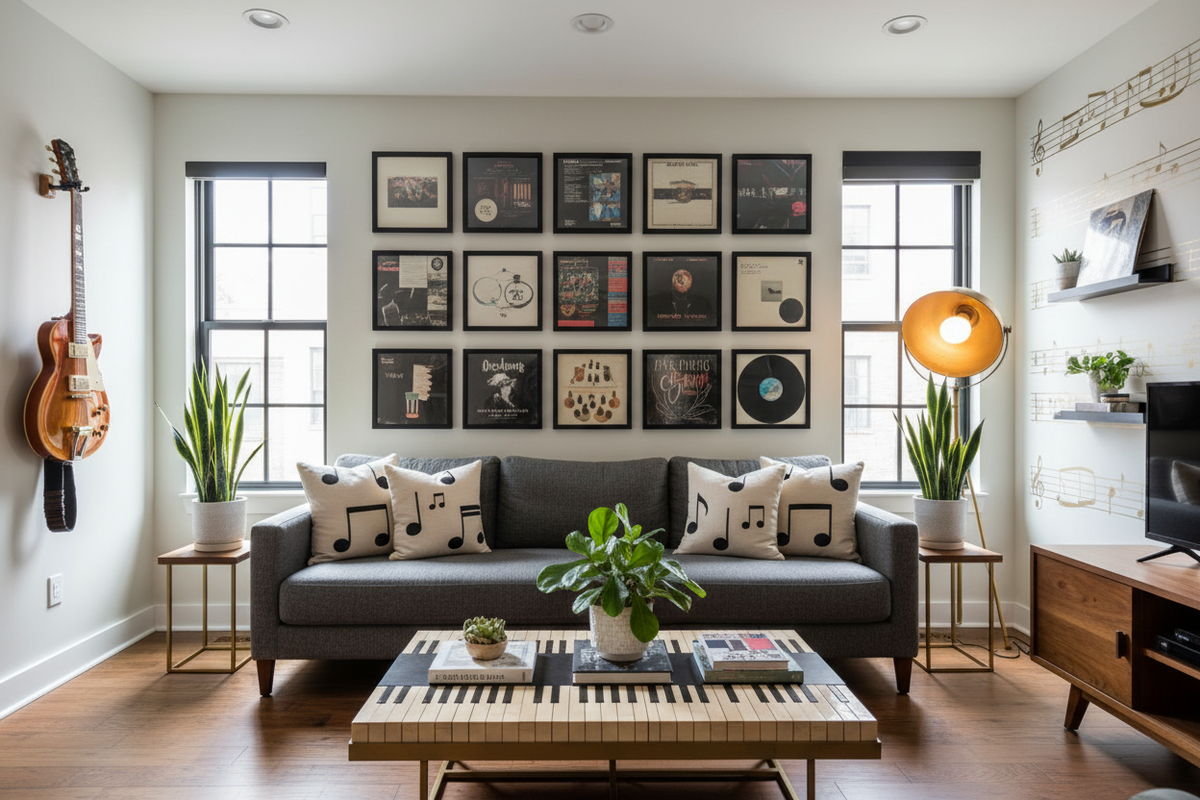 Decorate with Rhythm: Unique Music-Themed Home Ideas