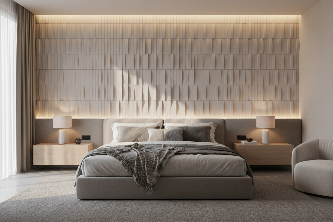 Depth, Light, and the Tactile Poetry of 3D Wall Tiles in the Bedroom