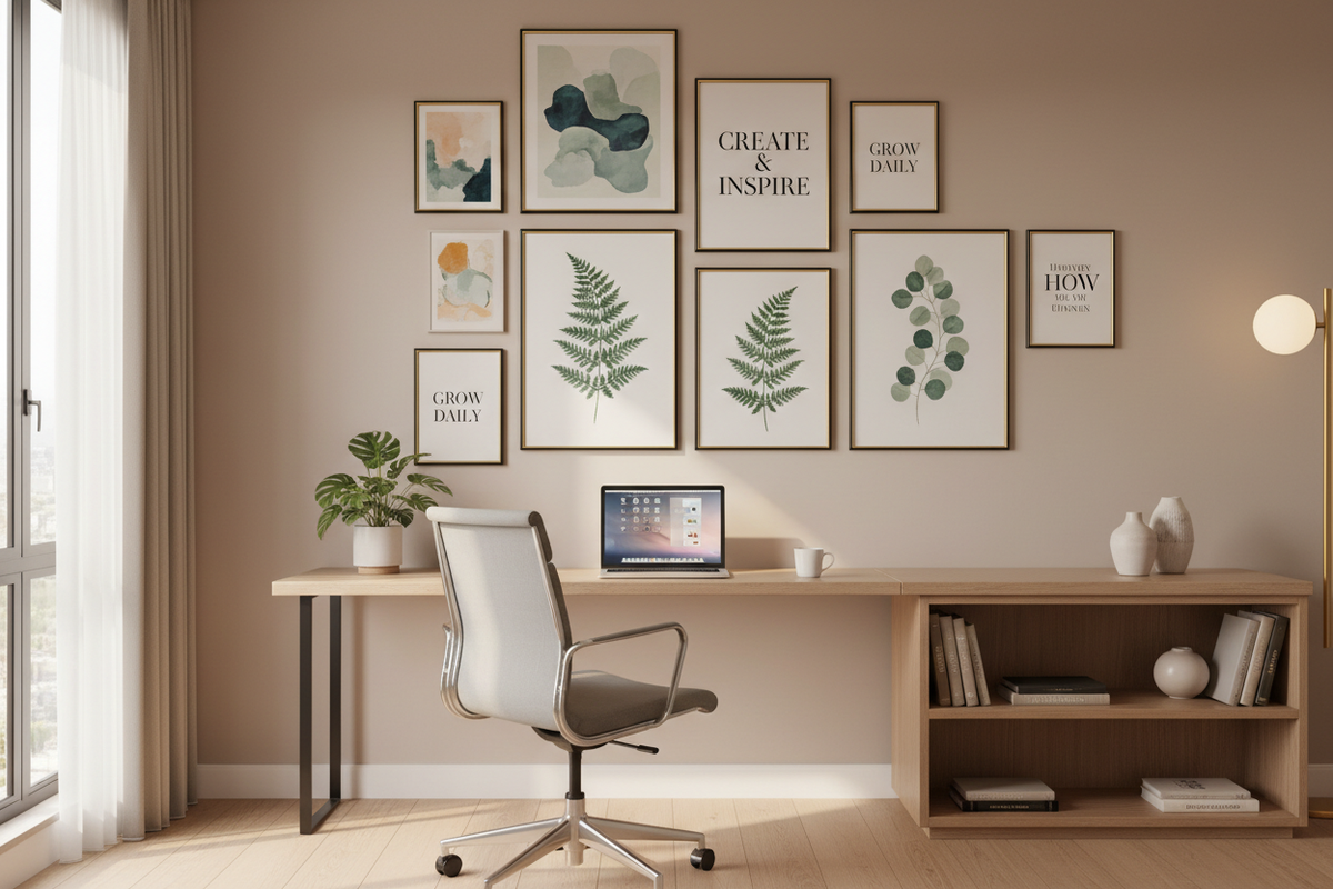 Designing an Inspiring Home Office with the Right Wall Art