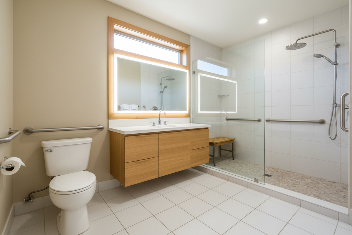 Designing Bathrooms for Seniors: Tips for Comfort, Safety, and Accessibility