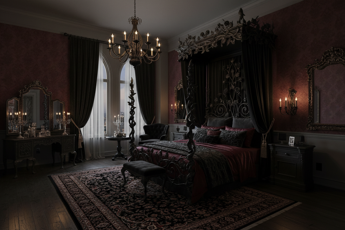 Designing Your Dark Haven: 2025 Gothic Bedroom Inspirations