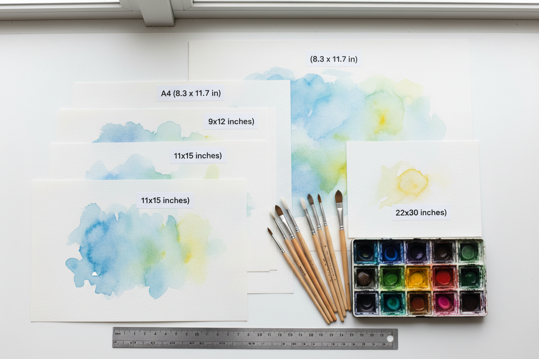 Discover the Best Watercolor Paper Sizes for Beginners and Professionals