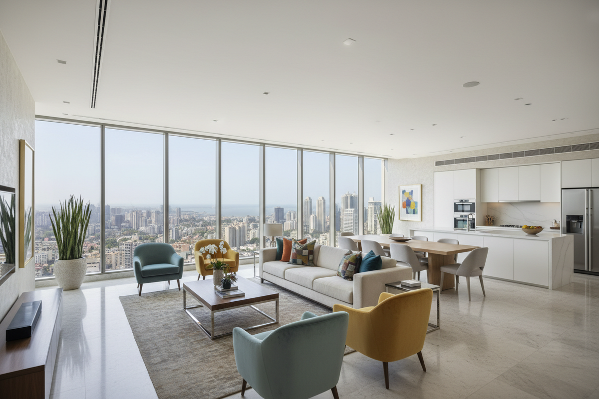Discover the Spacious 3BHK Apartment of Viral Shah in Mumbai