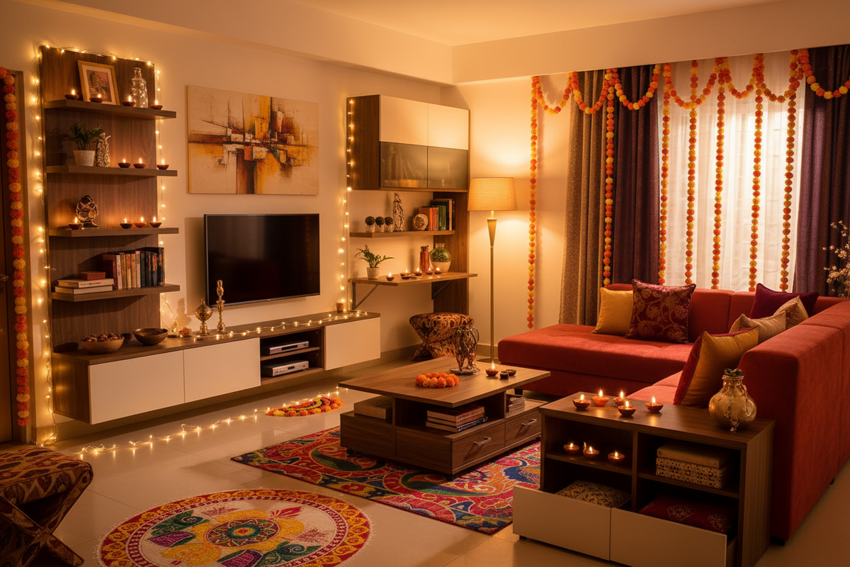 Diwali Ready Homes: Space-Saving Modular Interiors for Festive Celebrations
