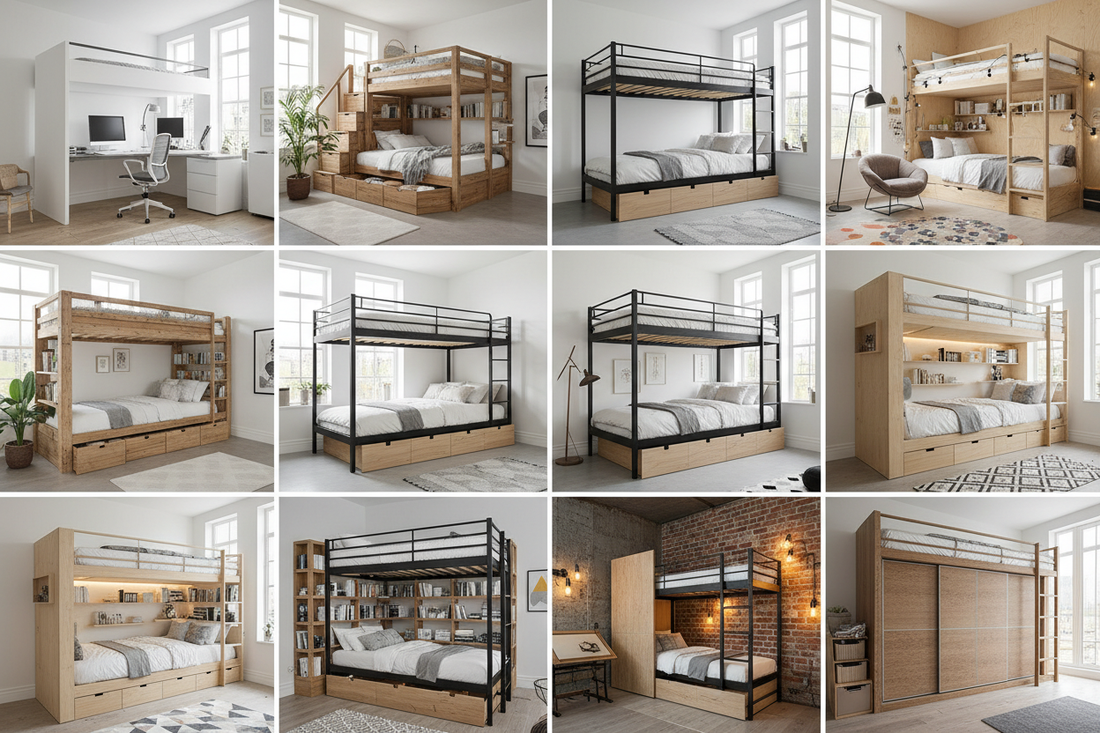 Double the Beds, Double the Space: 10 Smart Loft & Bunk Bed Designs