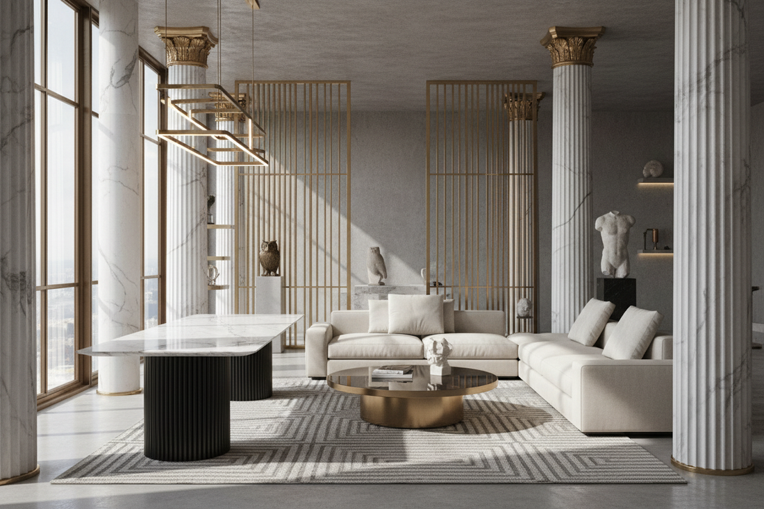 Echoes of Elegance: Reviving Hellenistic Grandeur in Modern Design