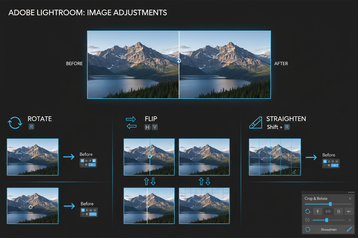 Effortless Image Adjustment: Lightroom’s Rotate, Flip, and Straighten ...