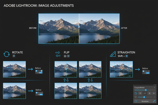 Effortless Image Adjustment: Lightroom’s Rotate, Flip, and Straighten Shortcuts Explained