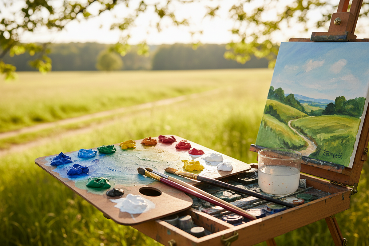 Effortless Outdoor Painting: Crafting a Watercolour Gouache Palette for Plein Air Masterpieces