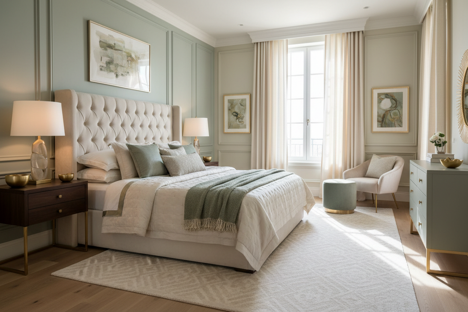 Elegant and Sophisticated: Dual Light Color Schemes for Bedroom Interi ...