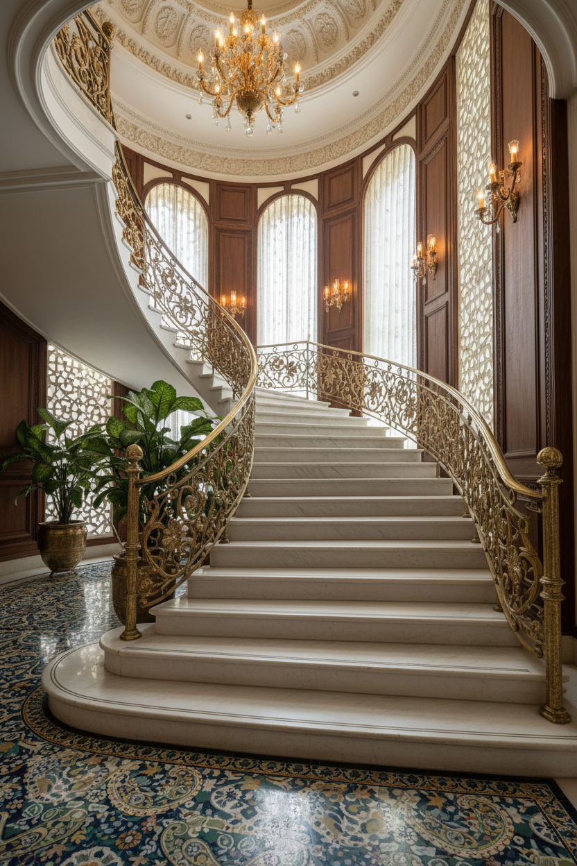 Elegant Marble Stair Designs to Elevate Indian Interiors