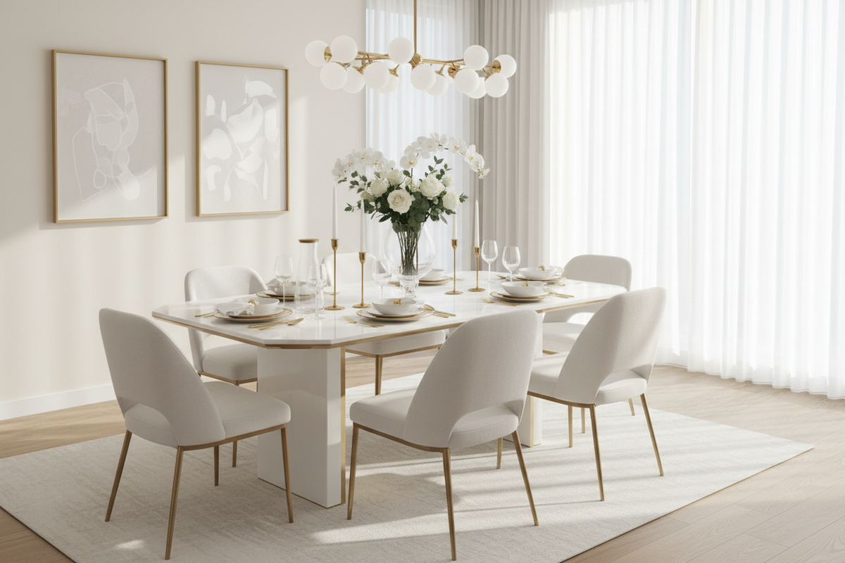 Elegant Simplicity: Stunning White Dining Table Inspirations