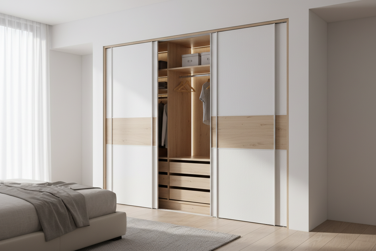 Elegant Small Bedroom Cupboards with Modern Flair