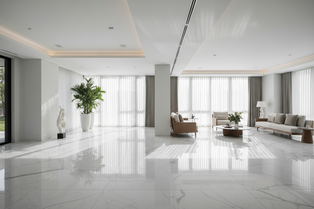 Elegant White Marble Flooring Designs for a Bright and Classy Home